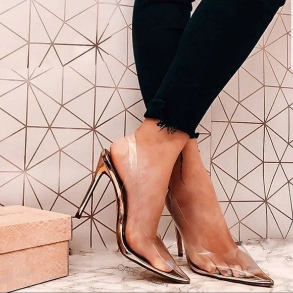 clear heels wholesale